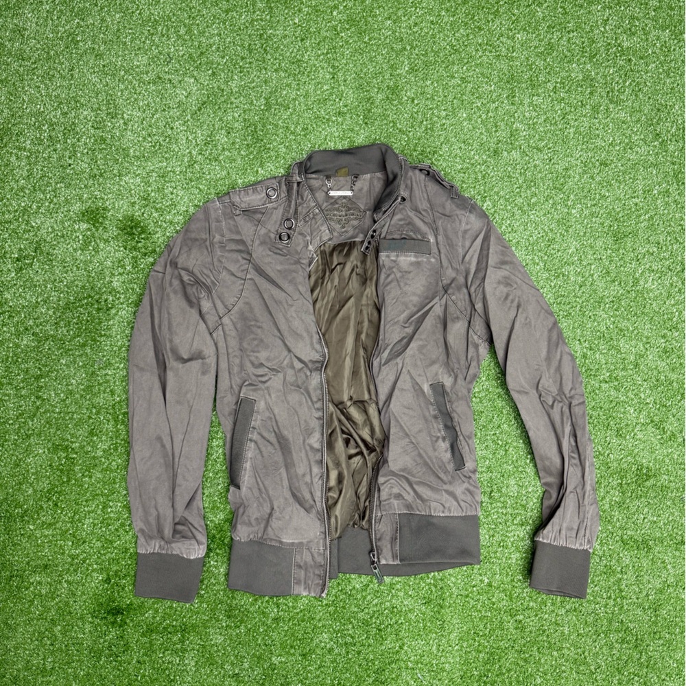 Jou Jou Men's Charcoal Bomber Jacket